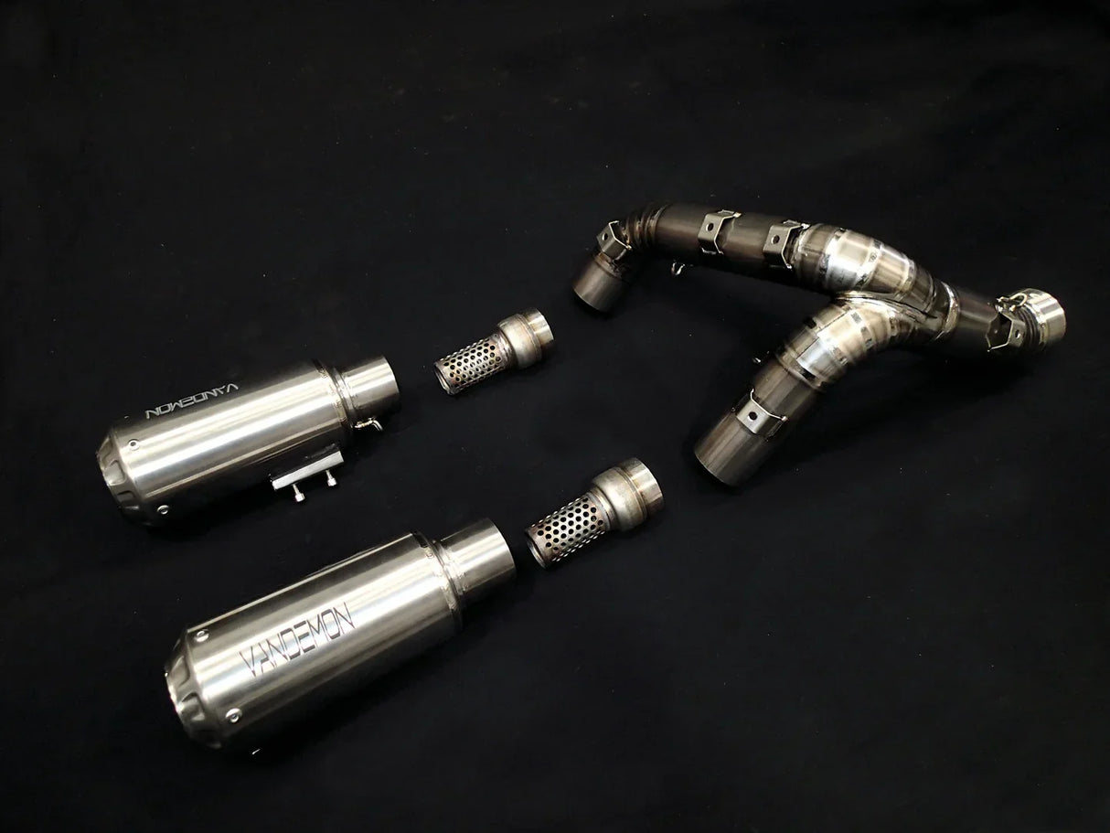 Vandemon Ducati Panigale 1199, 1199S, 1299S, 1299 SP & R 2011-18 Titanium High Mount Exhaust System DUC129TIEXHMESA VA-36