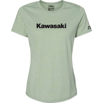 FACTORY EFFEX Women's Kawasaki T-Shirt - Light Heather Green - Large 27-87144