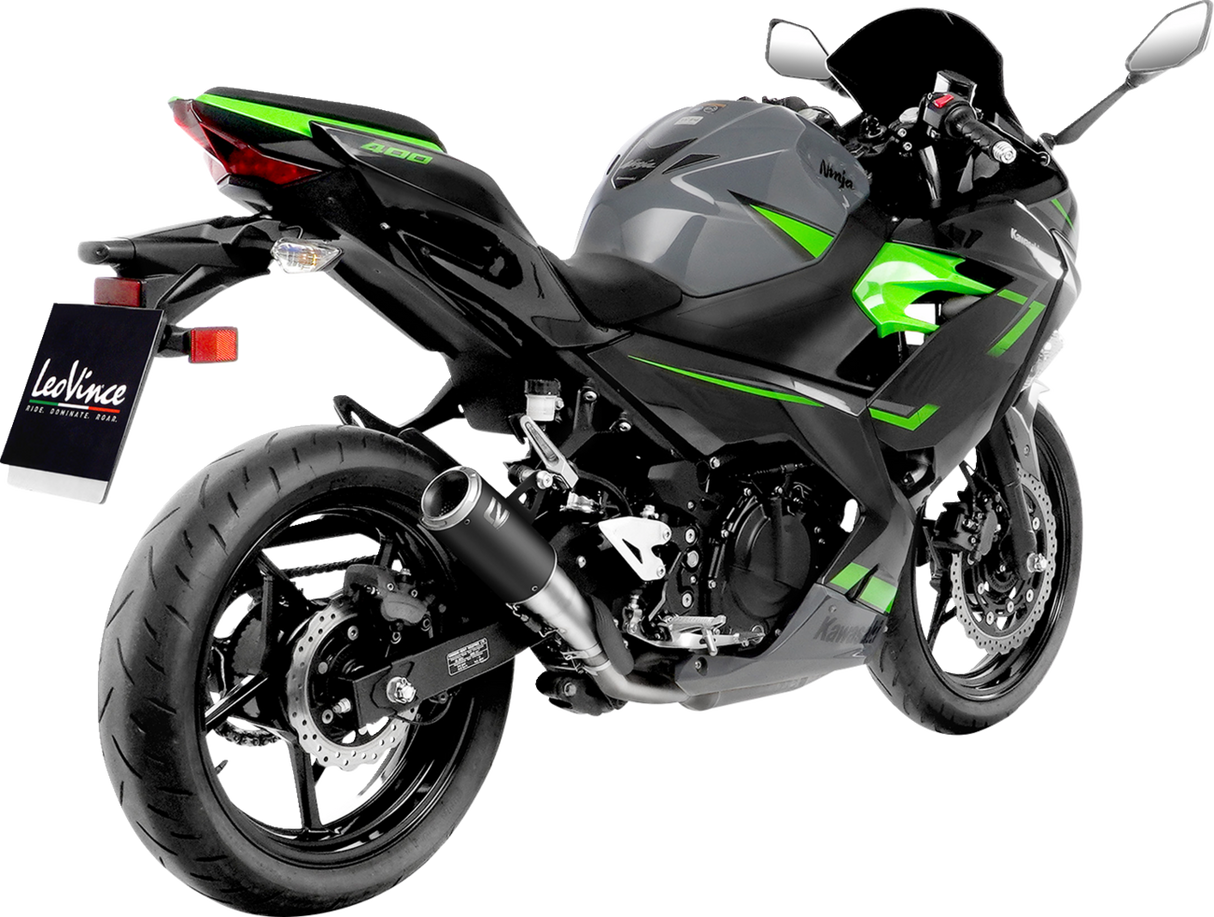LEOVINCE LV Corsa Muffler - Black Edition KAWASAKI NINJA 400/500 2018 - 2025 15400BU 1811-4303