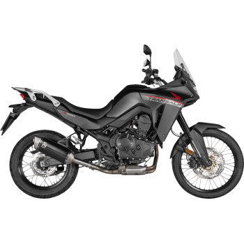 AKRAPOVIC Slip-On Line Muffler - Titanium - Black XL750 Transalp 2024 S-H7SO6-HRTBL