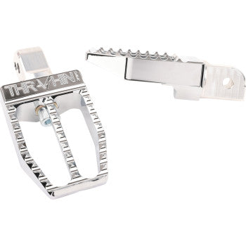 THRASHIN SUPPLY CO. Militant Footpegs - Rear - Chrome TSC-2019-3-SR