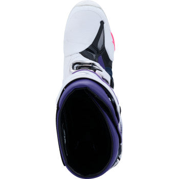 ALPINESTARS Tech 10 Boots - White/Violet/Navy/Pink Fluorescent - US 13 / EU 48 2010020-2780-13
