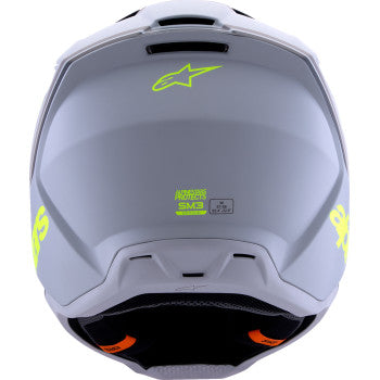 ALPINESTARS SM3 Helmet - Radium - Matte Gray/Black/Yellow Fluo - Medium 8300826-9510-M