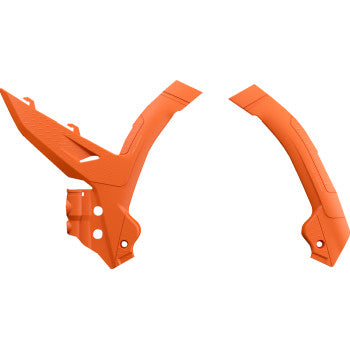 POLISPORT Frame Guards - '16 OEM Orange - KTM 8500100002
