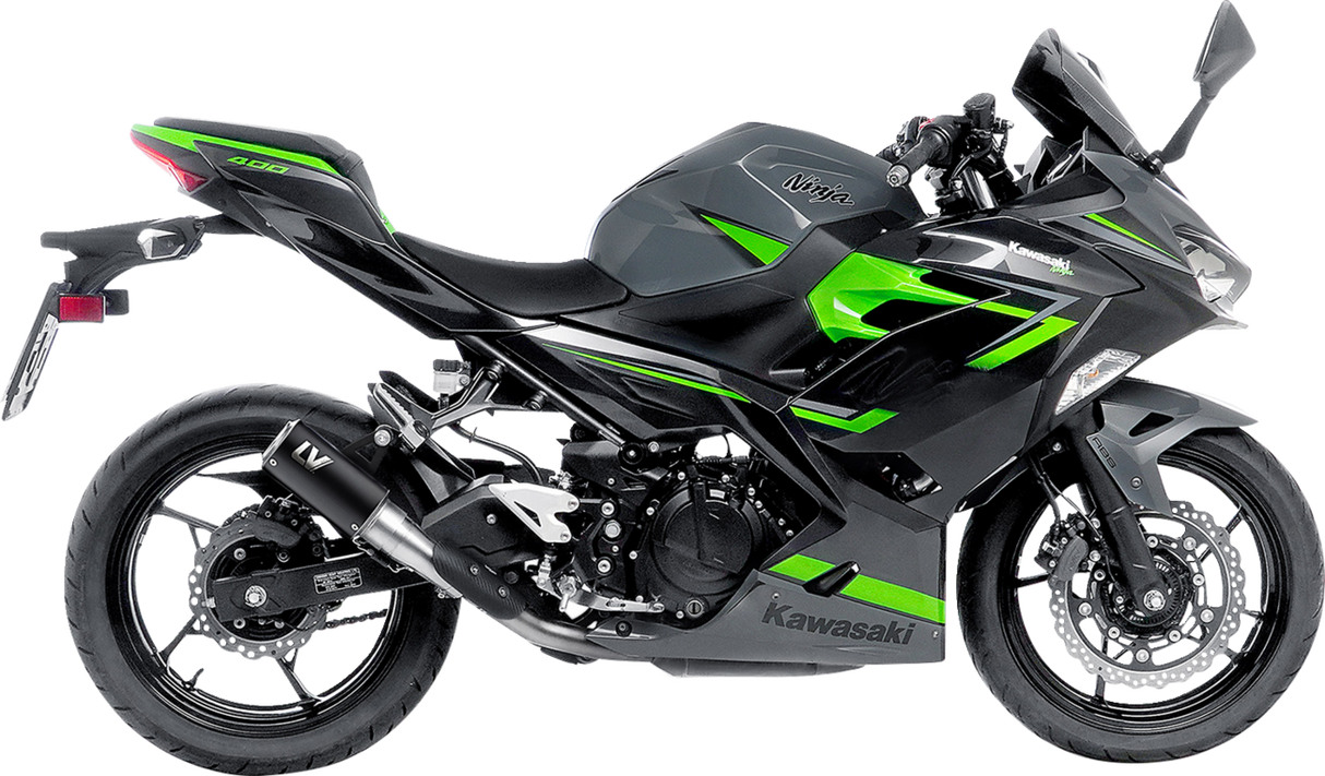 IN STOCK LEOVINCE LV Corsa Muffler - Black Edition KAWASAKI NINJA 400/500 2018 - 2025 15400BU 1811-4303