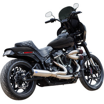 S&S CYCLE exhaust 2:1 qualifier 49 state stainless m8 Softail 2018-2024 550-1103