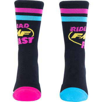 FMF Ride Bad Socks - Black - One Size FA24194906