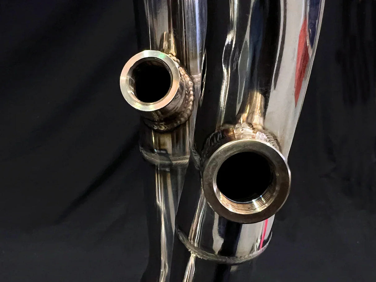 IN STOCK Vandemon CFMOTO single-sided swingarm 450SR-S 2023-2025 Stainless Steel / Titanium High Mount Exhaust System CFMOTO450SRSHMEXHC VA-8