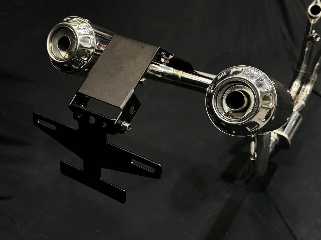 IN STOCK Vandemon CFMOTO single-sided swingarm 450SR-S 2023-2025 Stainless Steel / Titanium High Mount Exhaust System CFMOTO450SRSHMEXHC VA-8