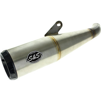S&S CYCLE Grand National Slip-On Muffler - Brushed Stainless Steel Fits Harley Davidson 2024 X 500 550-1114