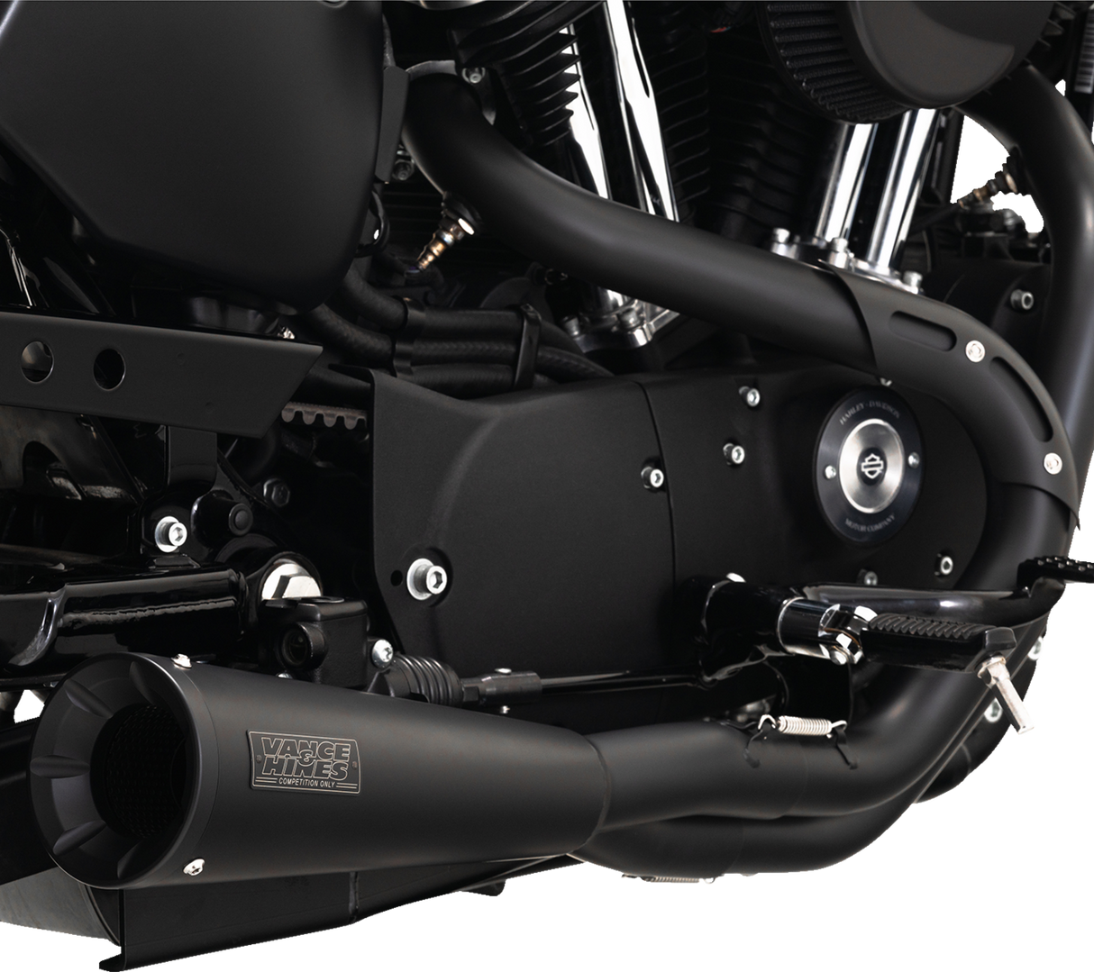 VANCE & HINES Upsweep 2-in-1-Auspuffsystem - Edelstahl - Schwarz 47627