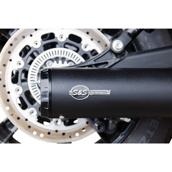 S&S CYCLE 2-into-1 Grand National Exhaust System - Black Indian Scout 19-23 4111-266-R