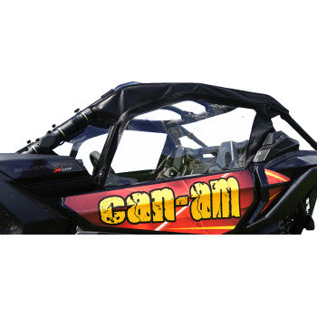 SEIZMIK Soft Full Doors - Rear Window - Black - Can-Am Maverick X3 2017-2021 51-20993