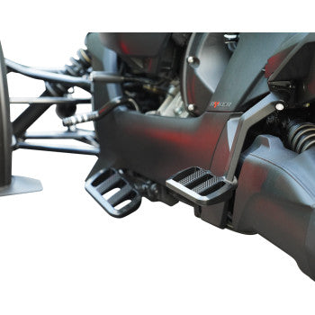 SHOW CHROME Combat Boards - Driver - Stealth Black - Ryker '19-'24 41-426BK