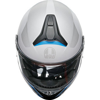 AGV Tourmodular Helmet - Frequency - Light Gray/Blue - Small 211251F2OY00610