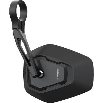 HIGHSIDER Mirror - Esagano-RS - Side View - Hexagon - Black 301-364