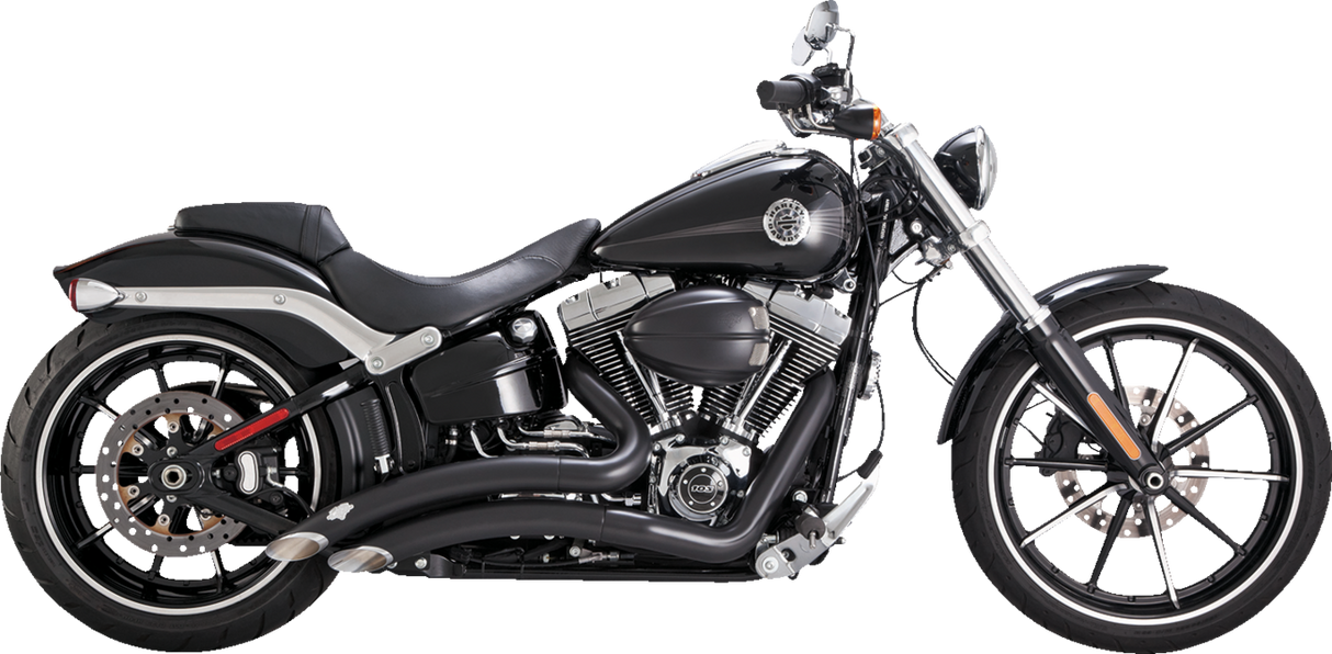 VANCE & HINES Big Radius Exhaust System - Black Breakout FXSB 2013-2017 46365