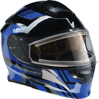 Z1R Solaris 2.0 Helmet - First Tracks - Electric - Dual Pane - Black/Blue - XL 0120-0835