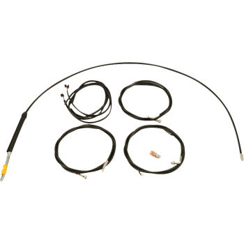 LA CHOPPERS Cable Kit - 15" - 17" Handlebars - Black Glide 2023-2024 LA-8059KT3-16B