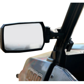SEIZMIK Mirrors - Trailrider - Side View - Rectangle - Black - 1.75" ROPS - Pair 56-90093KIT