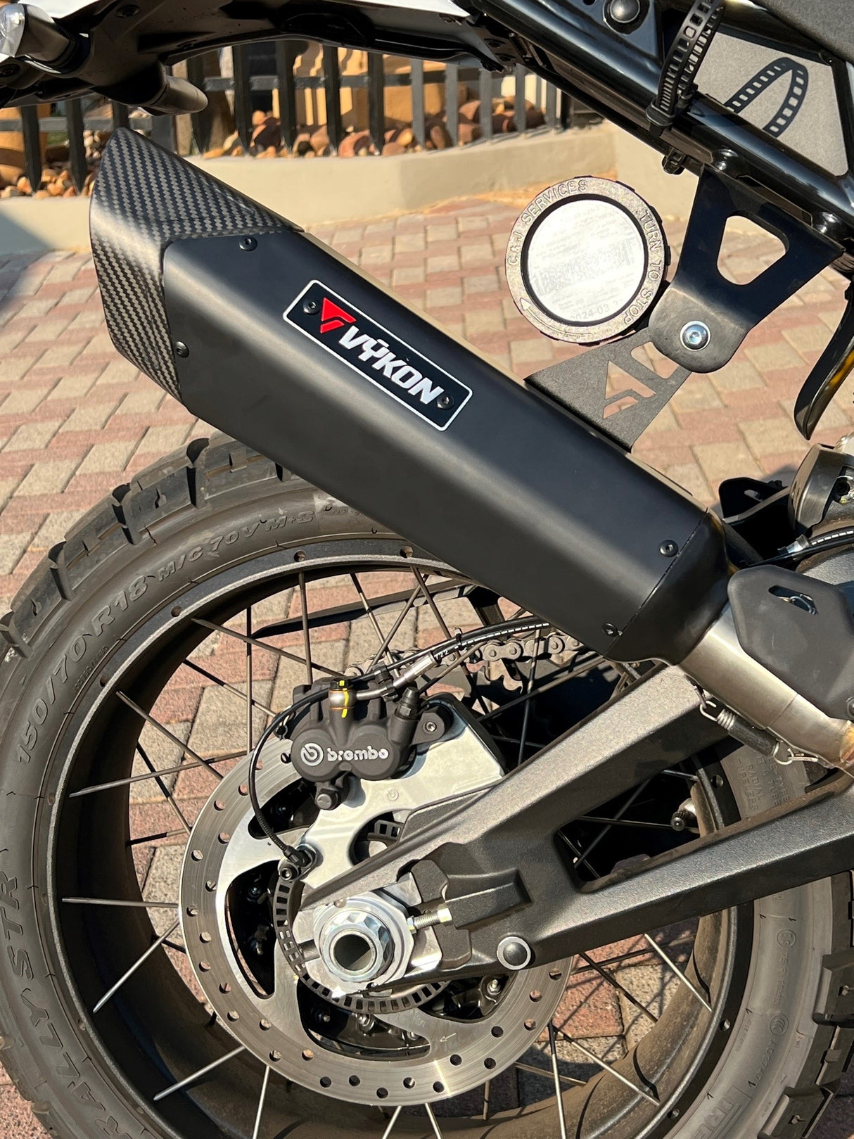 Vykon exhaust Slip On X Desert X 2022 - 2024 DX-SO-22-23X