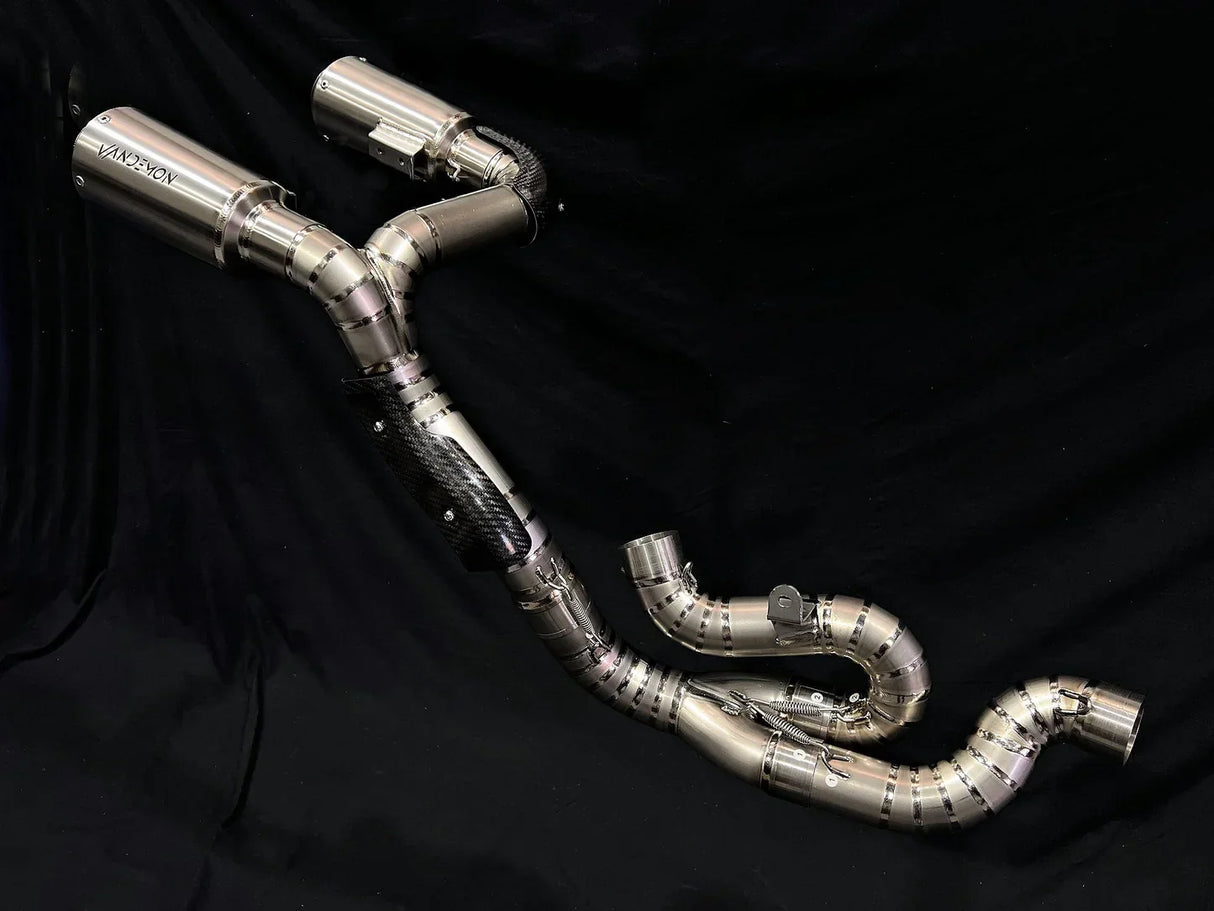 Vandemon Ducati Panigale & Streetfighter V4 Titanium High Mount 3/4 Slip-On 2023-2024 DUCV4SFTIMUFHMB VA-35