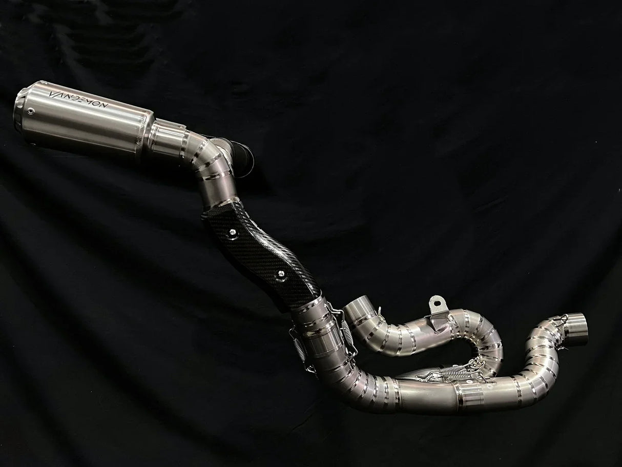 Vandemon Ducati Panigale & Streetfighter V4 Titanium High Mount 3/4 Slip-On 2018-22 DUCV4SFTIMUFHMA VA-120