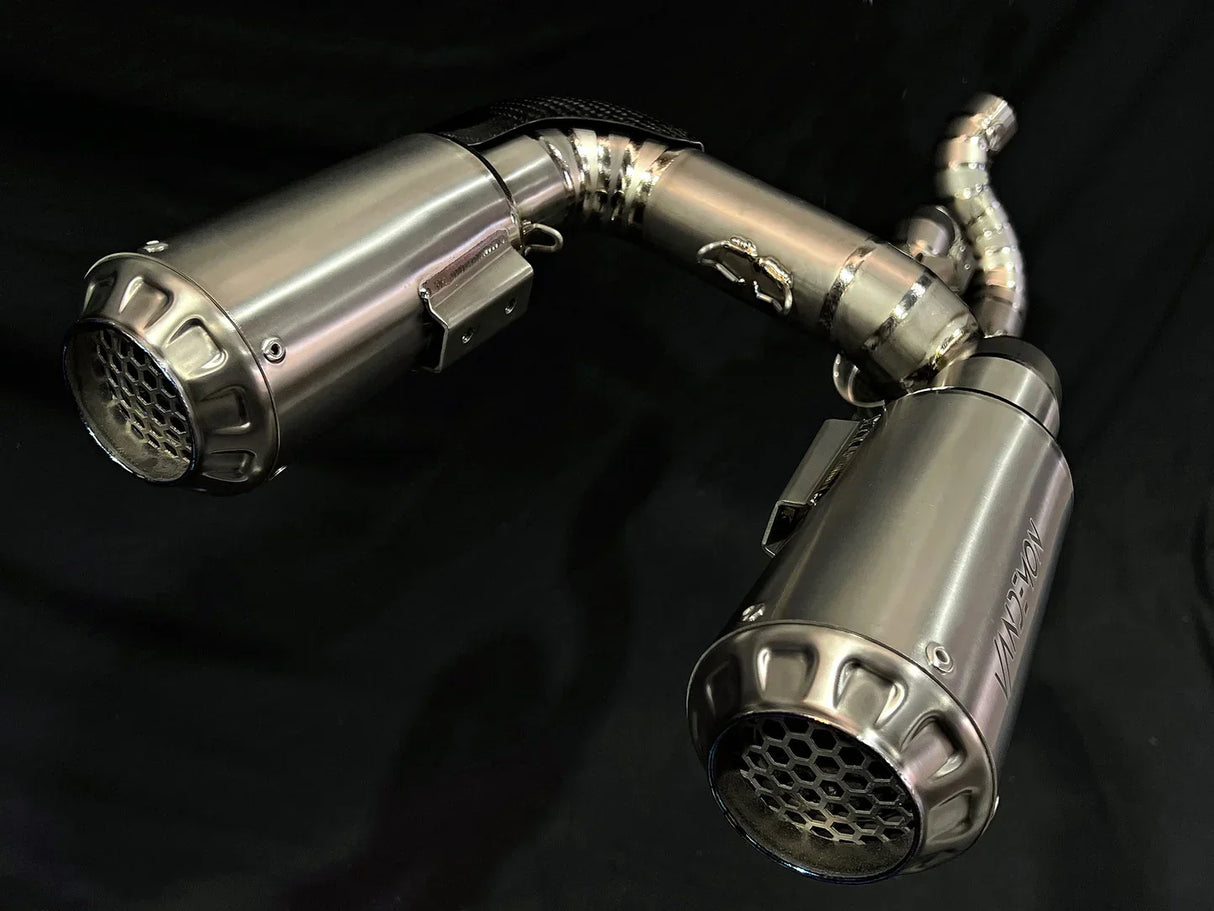 Vandemon Ducati Panigale & Streetfighter V4 Titanium High Mount 3/4 Slip-On 2018-22 DUCV4SFTIMUFHMA VA-120