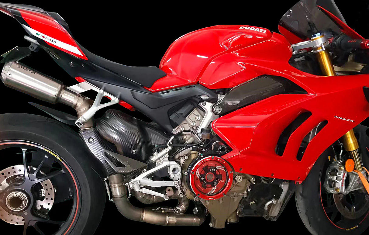 Vandemon Ducati Panigale & Streetfighter V4 Titanium High Mount 3/4 Slip-On 2023-2024 DUCV4SFTIMUFHMB VA-35
