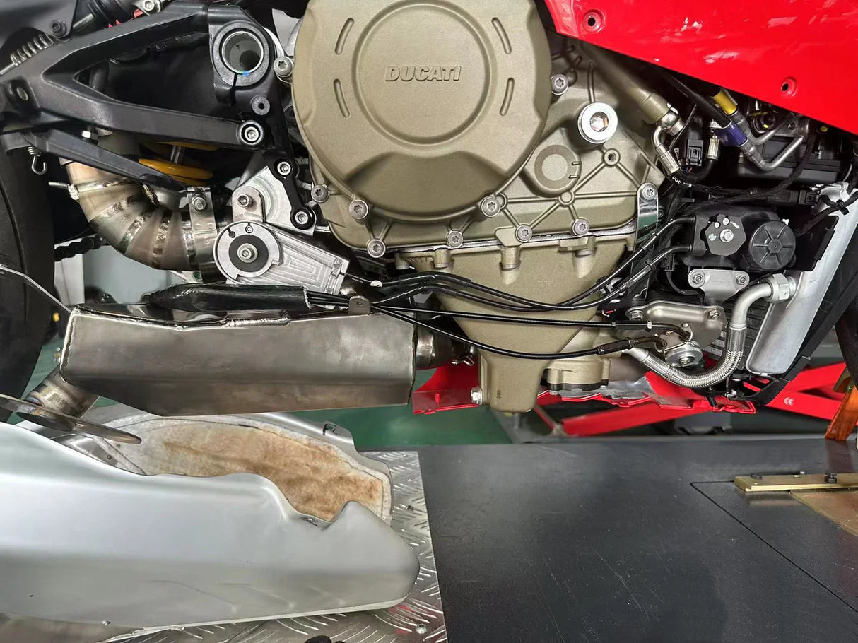 Vandemon Ducati Panigale V4 / V4S/ V4R & Streetfighter V4 Bimodal Stealth Titanium Slip-On 2018-2024 DUCV4PANTIEXHWVA VA-123