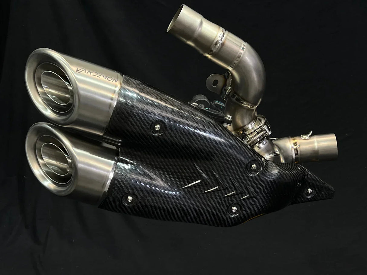 Vandemon Ducati X Diavel & Diavel S 1260 2016 -2022 Bimodal Stealth Titanium Slip-On DUCDVLTITANEXHWVA VA-46