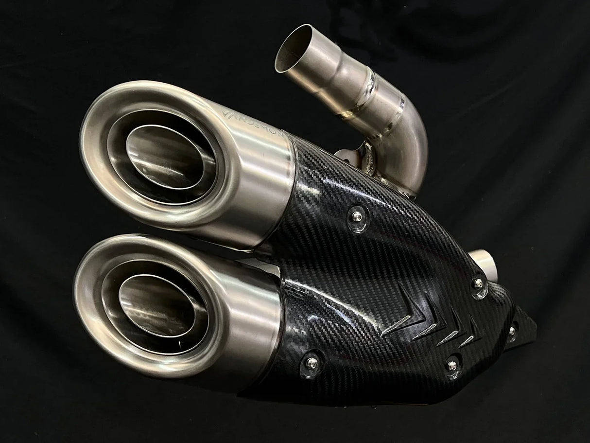 Vandemon Ducati X Diavel & Diavel S 1260 2016 -2022 Bimodal Stealth Titanium Slip-On DUCDVLTITANEXHWVA VA-46