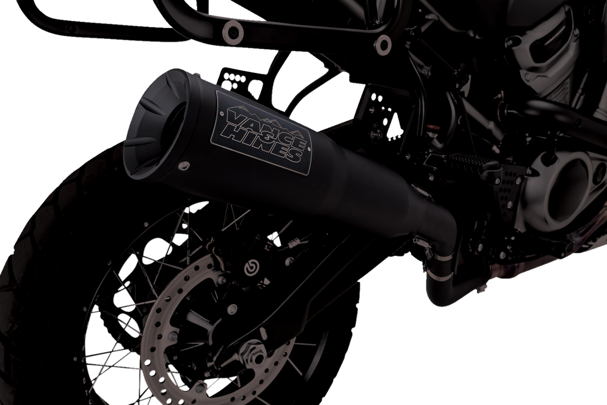 VANCE & HINES Adventure Hi-Output 450 Slip-On-Schalldämpfer – Schwarz – Edelstahl Pan America 1250 46533
