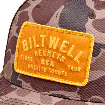 BILTWELL Bark Hat - Camo Brown 8002-2041-00