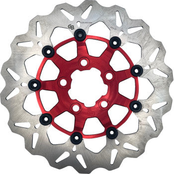 GALFER GBrake Rotor - Rear - Red Harley-Davidson DF681CW-R