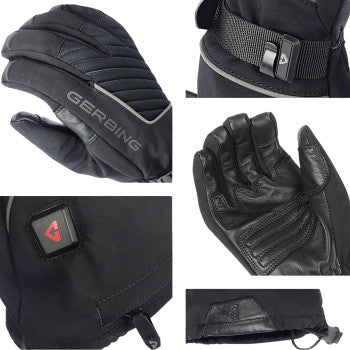 GERBING HEATED CLOTHING 7 V Atlas Ultra-Flex Battery Heated Gloves - Black - Small GERAFGV7VMS