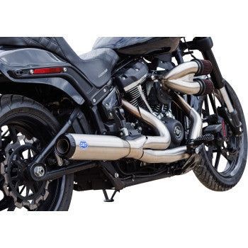 S&S CYCLE exhaust 2:1 qualifier 49 state stainless m8 Softail 2018-2024 550-1103
