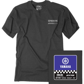FACTORY EFFEX Yamaha Starting Line T-Shirt - Heather Charcoal - 2XL 27-87208