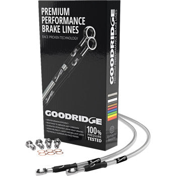 GOODRIDGE Brake Hose Kit - Front - FLH '96-'07 - +6" HD0033-3FC-CL6