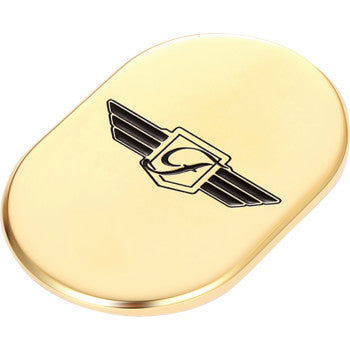 FIGURATI DESIGNS Antenna Cover - Left Rear Fender - FD Logo - Gold FD-01-AC-GLD-LT