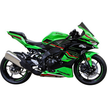 ZERO GRAVITY Double Bubble Windscreen - Light Smoke - ZX-4RR 2023-2024 16-284-02