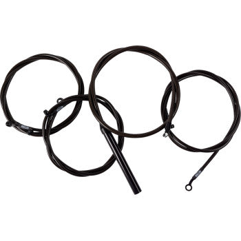 LA CHOPPERS Handlebar Cable/Brake Line Kit - Complete - 12" - 14" Handlebars - Midnight Glide 2023-2024 LA-8059KT2-13M