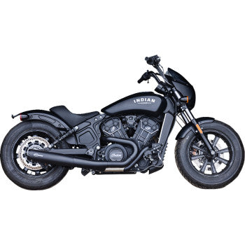 S&S CYCLE 2-into-1 Grand National Exhaust System - Black 49 State Black Indian Scout 2019-2023 4111-266