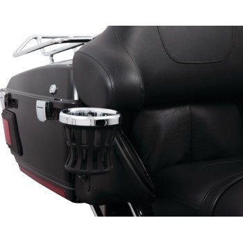 CIRO Drink Holder - Gen 2 - Chrome - Passenger - Black Mount 55421