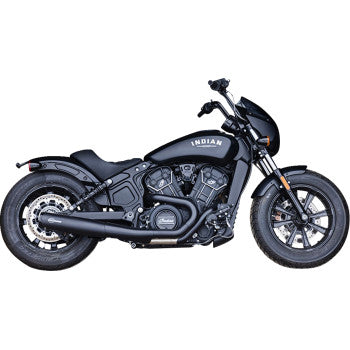 S&S CYCLE 2-into-1 Grand National Exhaust System - Black Indian Scout 19-23 4111-266-R
