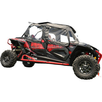 SEIZMIK Soft Upper Doors - Rear Windshield - Roof - Black - Polaris RZR 4 XP 1000 2016-2018 51-20990