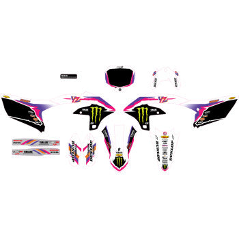 D'COR VISUALS Graphic Kit - Retro YZ 250F 2024 20-50-415