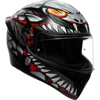 AGV K1 S Helmet - Lyzard - Matte Black/Gray/Red - Medium 2118394003-044-M