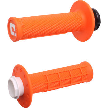 ODI Micro-X Half-Waffle v2 Lock-On Grips - Orange/Black H36MXO