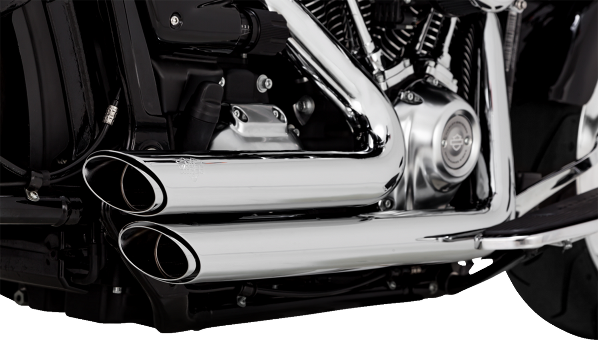 VANCE & HINES Shortshots versetzte Auspuffanlage – Chrom 17335